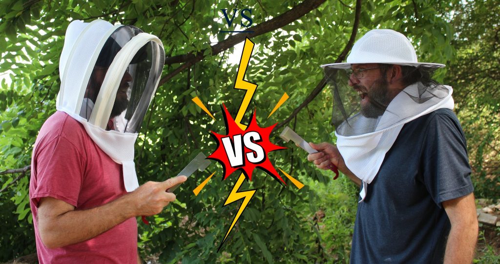 Beekeeping fencing veil vs Round veil
