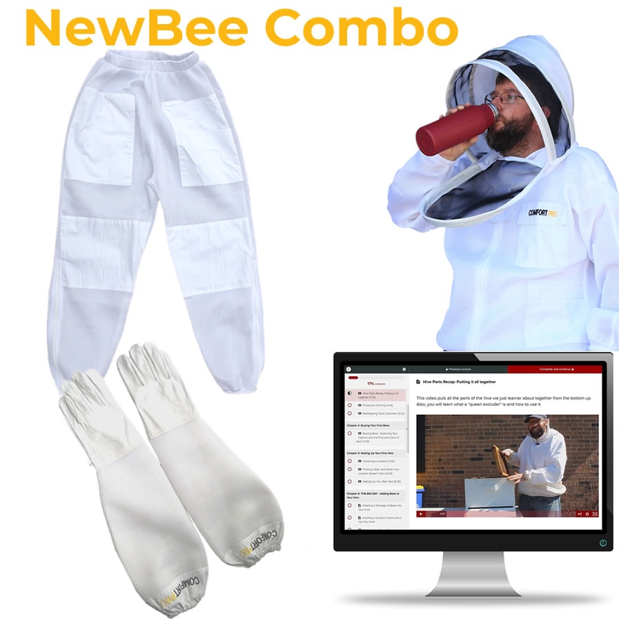 NewBee Beekeeping Jacket Pants Gloves Course Combo
