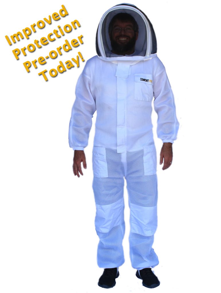 Ventilated Beekeeping Suit With Fencing Veil 2024